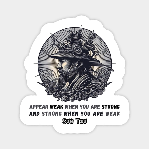 Sun Tzu's Strategy: Strength in Disguise Magnet by BattlegroundGuide.com