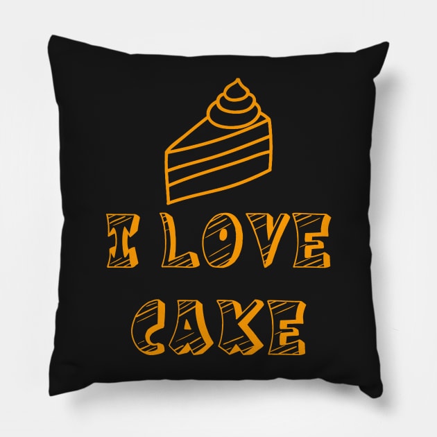 I love cake Pillow by raidrival