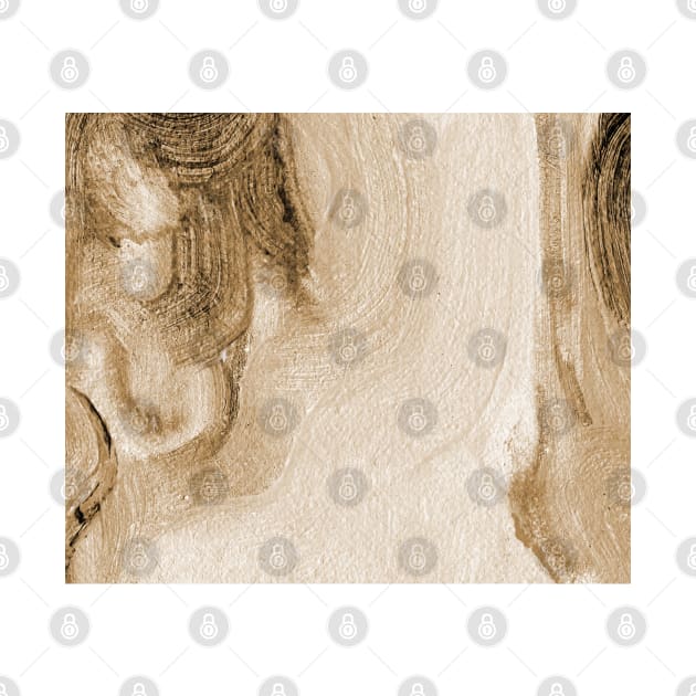 Sepia Antique White Abstract Art by Go Abstract Art