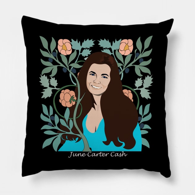 June Carter Cash Pillow by Goddess of the Bees 