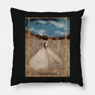 The empress tarot card watercolor witchy queen Pillow