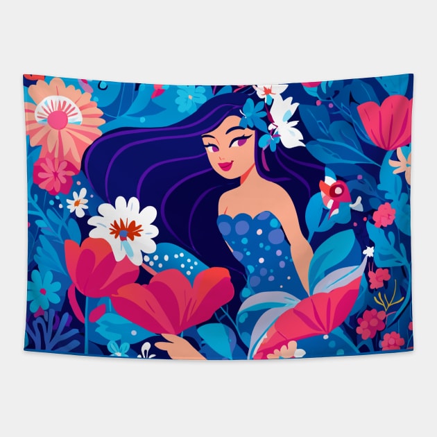 Mermaid princes Tapestry by Lilbangdesigns