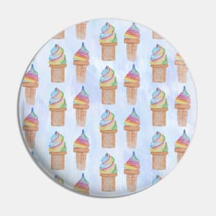 Ice Cream Neck Gator Rainbow Sugarcones Pin