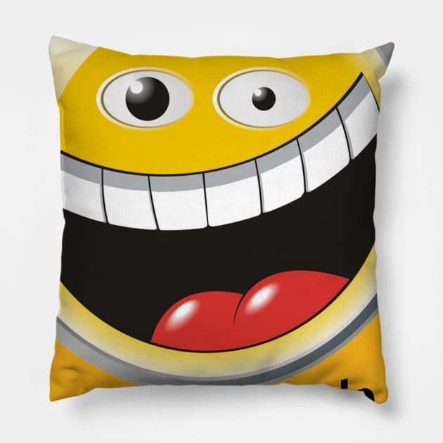 LAUGHING Pillow by Designz4U