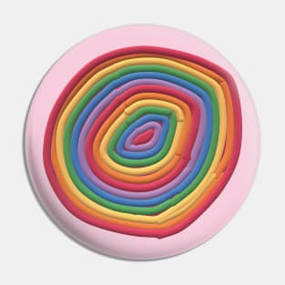 Rainbow Lollipop Pin