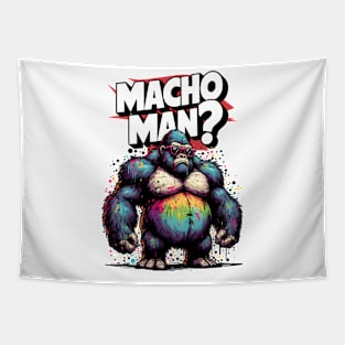 MACHO MAN - Expressive Gorilla Tapestry