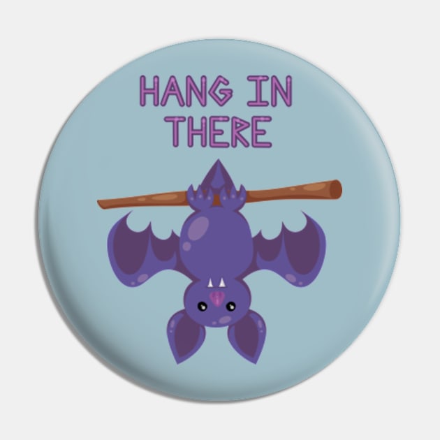 Hang In There - Bat Pin by JadedOddity