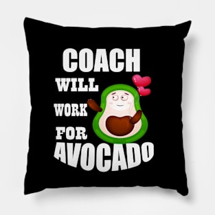 Coach Will Work for Avocado Pillow