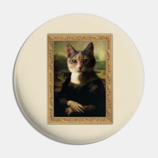 Monalisa Cat Louvre Pin