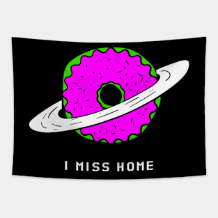 I Miss Home Planet Donut Donut Resist Donut Judge Cute Donut Economics Tapestry