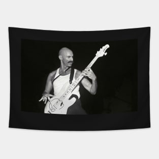 Tony Levin BW Photograph Tapestry