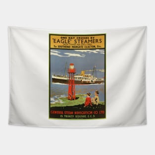 Eagle Steamers UK Vintage Poster 1935 Tapestry