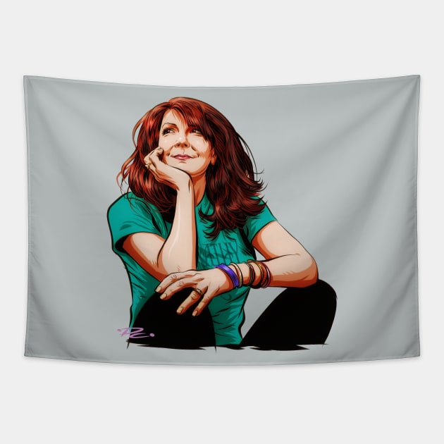 Kathy Mattea - An illustration by Paul Cemmick Tapestry by PLAYDIGITAL2020