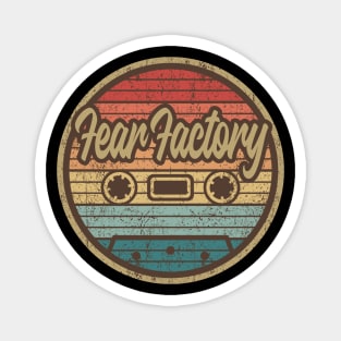 fear factory cassette retro circle Magnet