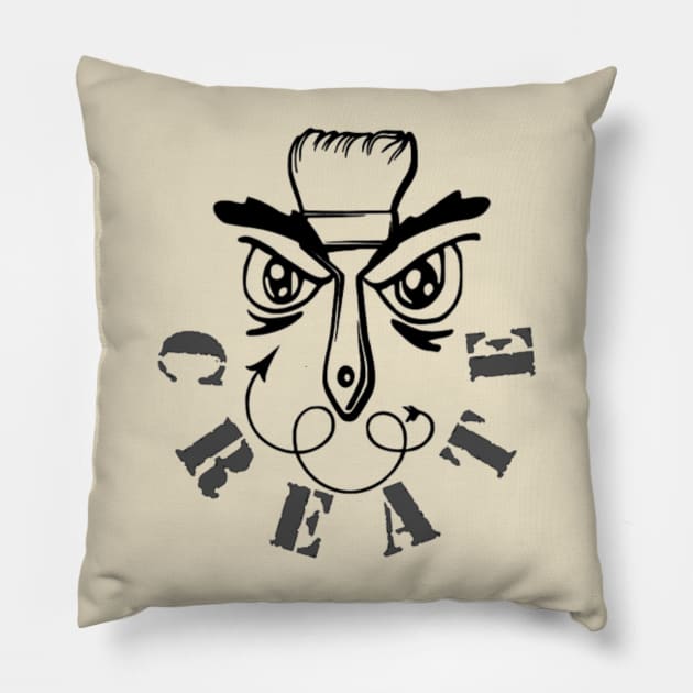 CREATE Pillow by Bkr8ive