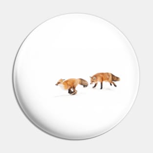 Chasing Foxes - Red Fox Pin