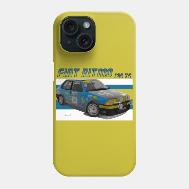 Abarth Fiat Ritmo 130 TC Phone Case by PjesusArt