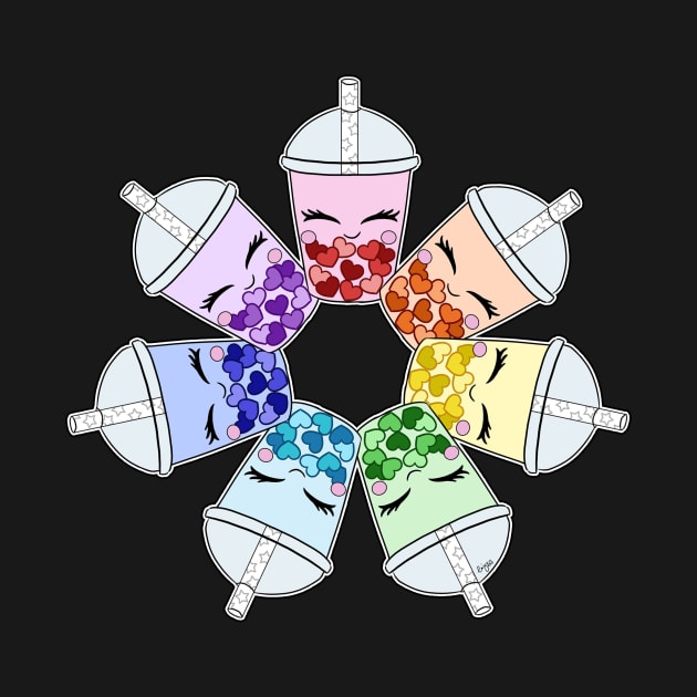 Rainbow Boba by Happy Taco Studio