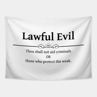 Lawful Evil DND 5e RPG Alignment Role Playing Tapestry