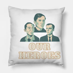 Pinoy Pride Filipino National Heroes Pillow