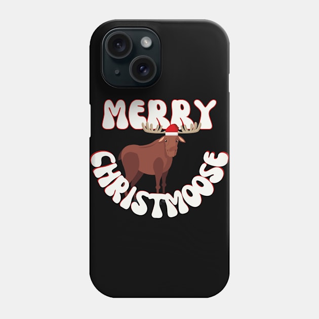 Merry Christmoose - Funny Xmas Moose Phone Case by Souls.Print