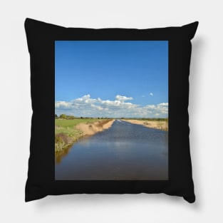 On The River Huntspill Pillow