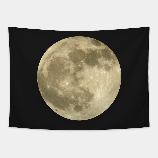 Glowing Full Moon Tapestry by funhousejen