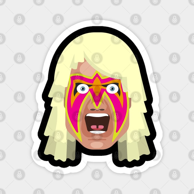 Ultimate Warrior Head Magnet by FITmedia