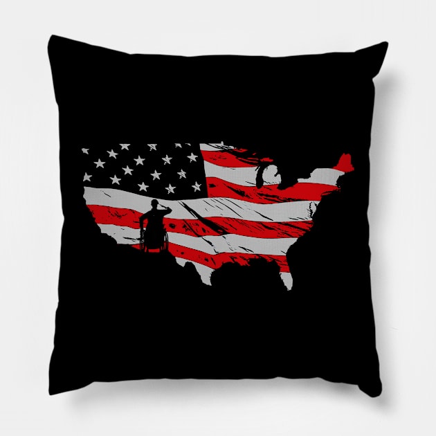 Patriot forever Pillow by barmalisiRTB