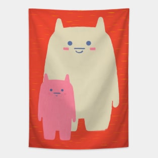 modern cute creatures. Andy Warhol inspired. Kawaii Creatures Tapestry