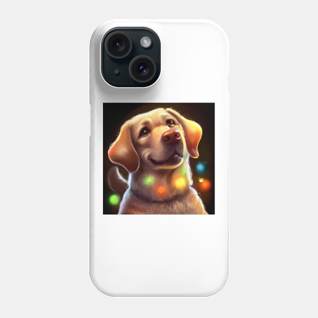 Cute Labrador Retriever Drawing Phone Case by Play Zoo