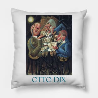 The Skat Players by Otto Dix Pillow