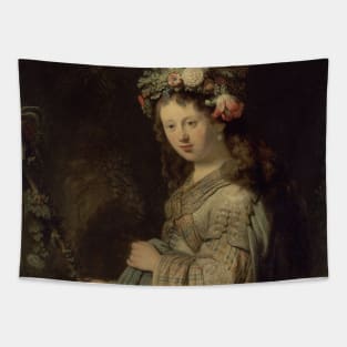 Flora by Rembrandt Tapestry