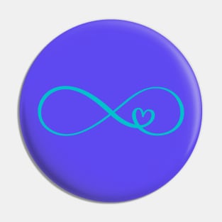 INFINITY heart forever love design Pin