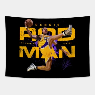 Dennis Rodman Lakers Tapestry