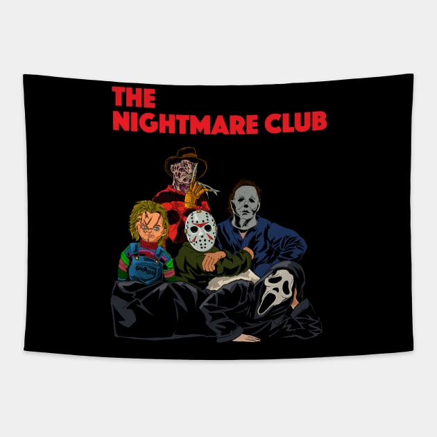 Nightmare club Tapestry by Dek made