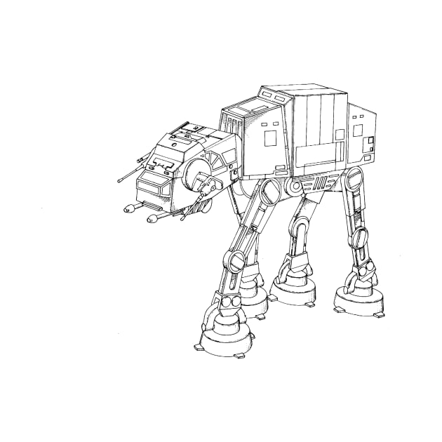 Robot Vintage Patent Drawing by skstring