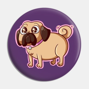 This pug loves u Pin