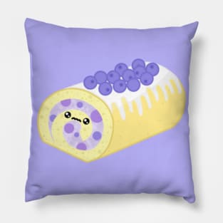 Blueberry Cake Roll Pillow