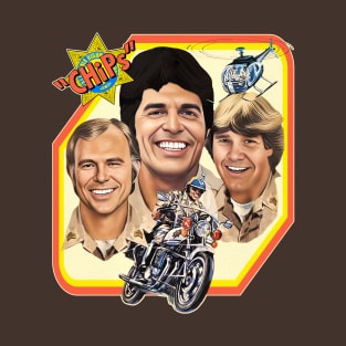 Chips - Retro 70s Crime Drama TV Show T-Shirt