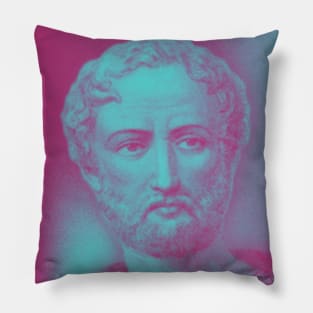 Cayo Plinio Segundo Pink Portrait | Cayo Plinio Segundo Artwork 2 Pillow