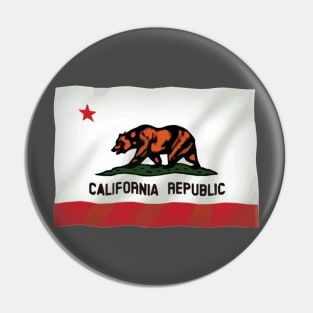 California Republic State Flag Bear Pin