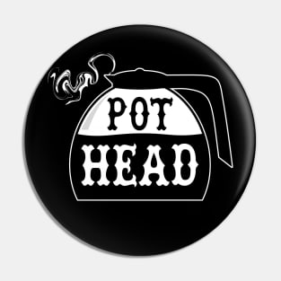 Steaming Hot Coffee Pot Head Pin