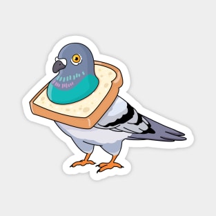 NYC Bread Pigeon Magnet