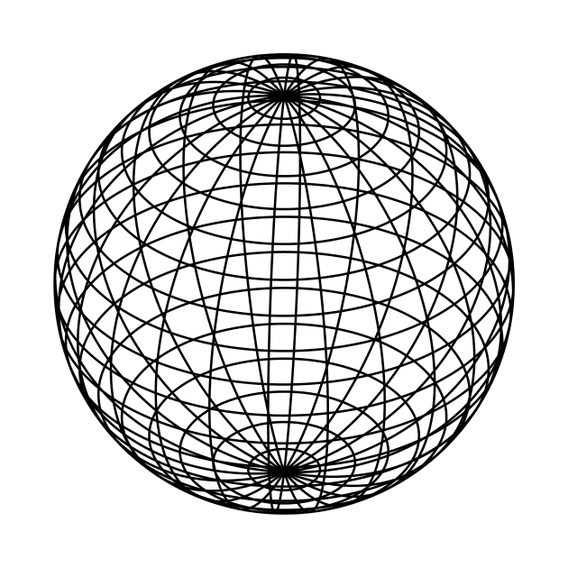 Wireframe sphere [black] by edgeblend