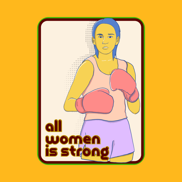 Boxing Woman by The Graphicallist