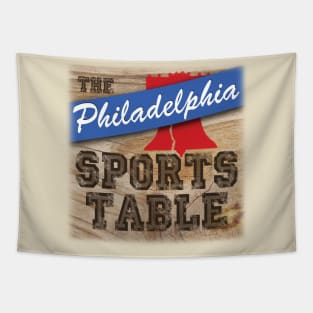 Vintage Philadelphia Sports Table Logo Tapestry