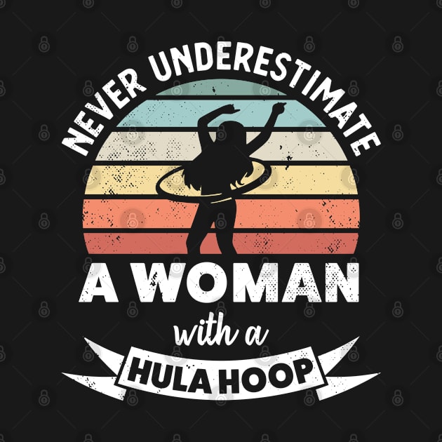 Woman with a Hula Hoop Funny hooping Gift Mom by qwertydesigns