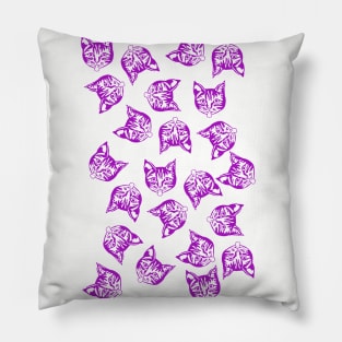 Magenta Mollycats Pillow