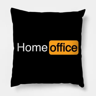 Funny Home Office Logo Design - Work from home Pillow